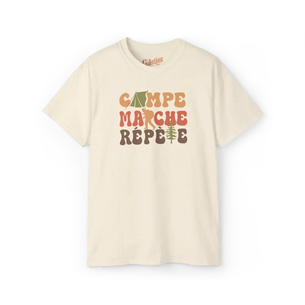 #camping - T-Shirt - T-Shirt - Campe Marche Répète