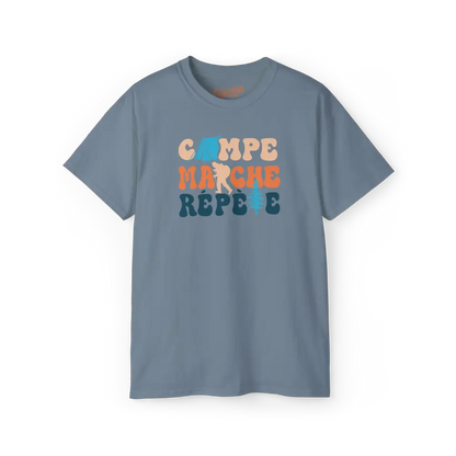 #camping - T-Shirt - T-Shirt - Campe Marche Répète