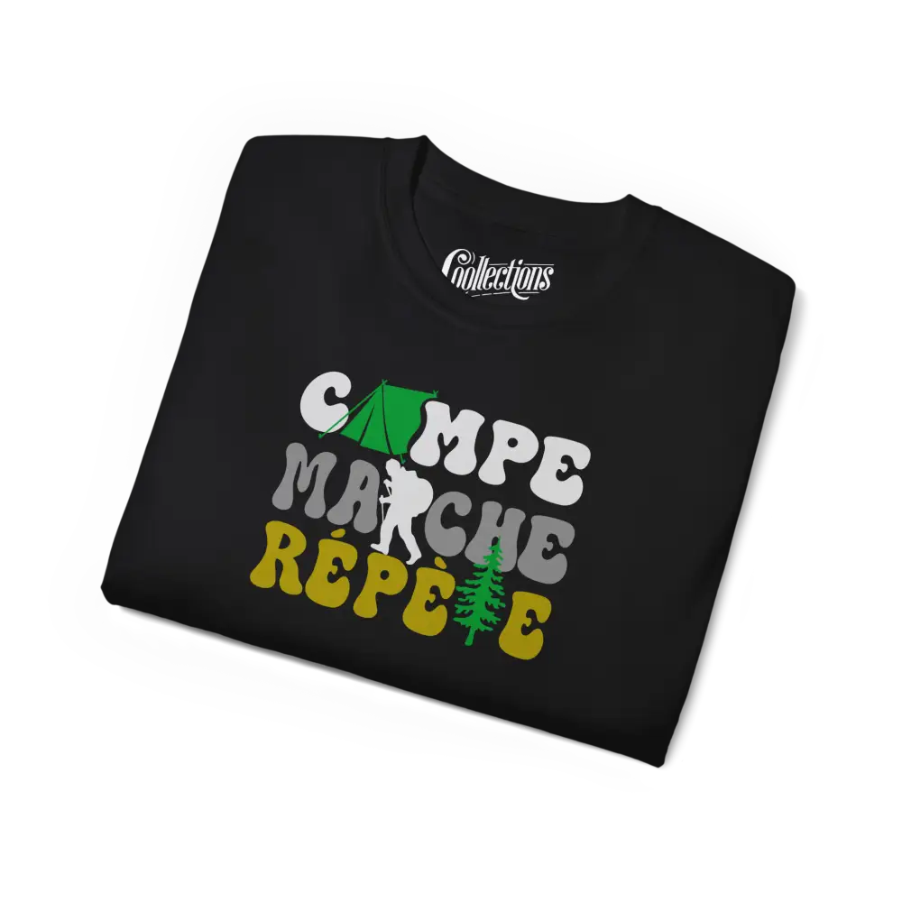 #camping - T-Shirt - T-Shirt - Campe Marche Répète