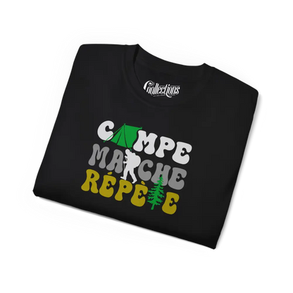 #camping - T-Shirt - T-Shirt - Campe Marche Répète