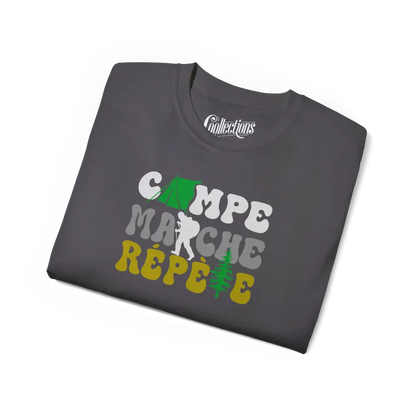 #camping - T-Shirt - T-Shirt - Campe Marche Répète