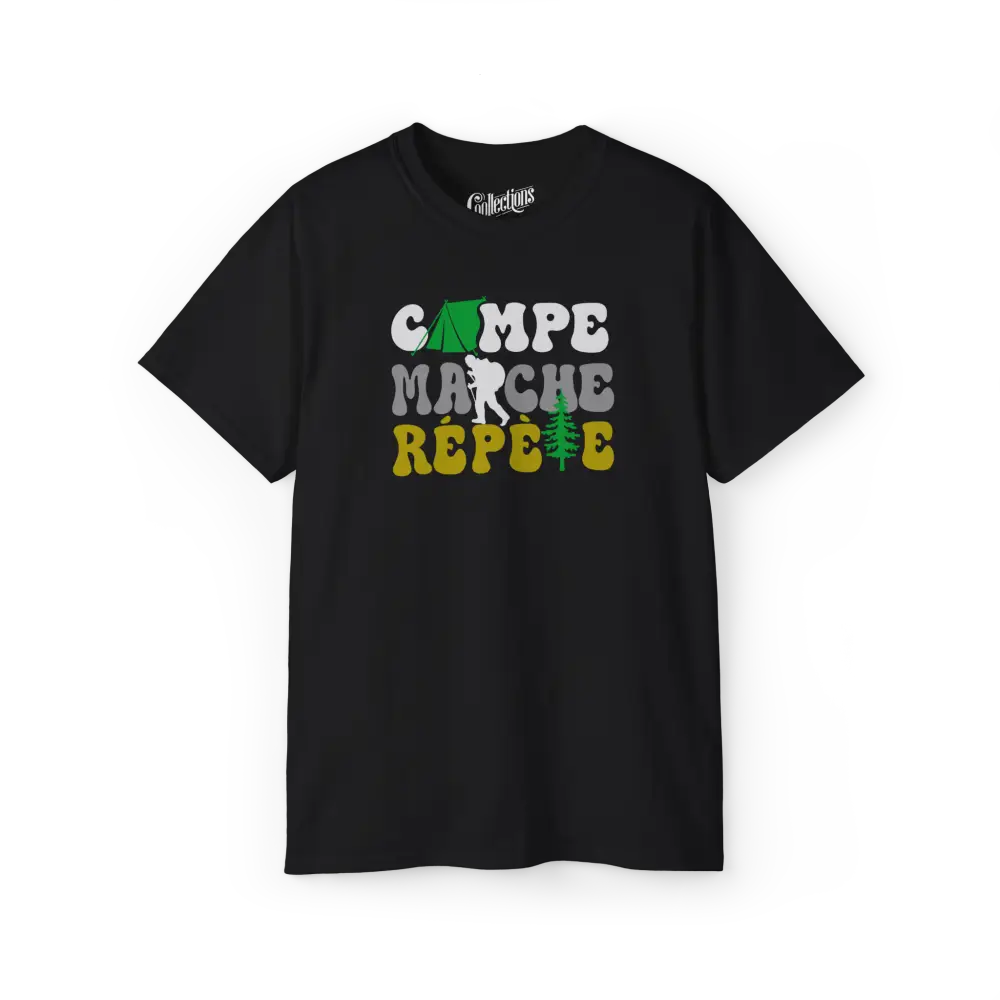 #camping - T-Shirt - T-Shirt - Campe Marche Répète