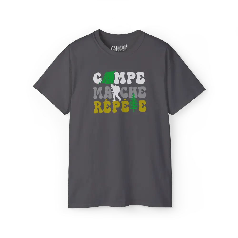 #camping - T-Shirt - T-Shirt - Campe Marche Répète