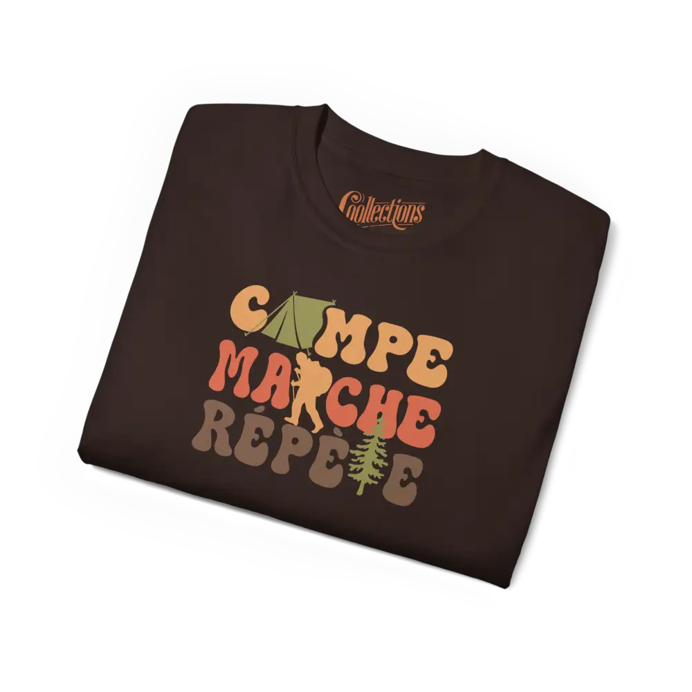 #camping - T-Shirt - T-Shirt - Campe Marche Répète