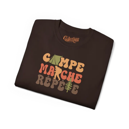#camping - T-Shirt - T-Shirt - Campe Marche Répète