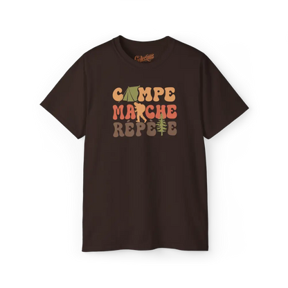 #camping - T-Shirt - T-Shirt - Campe Marche Répète