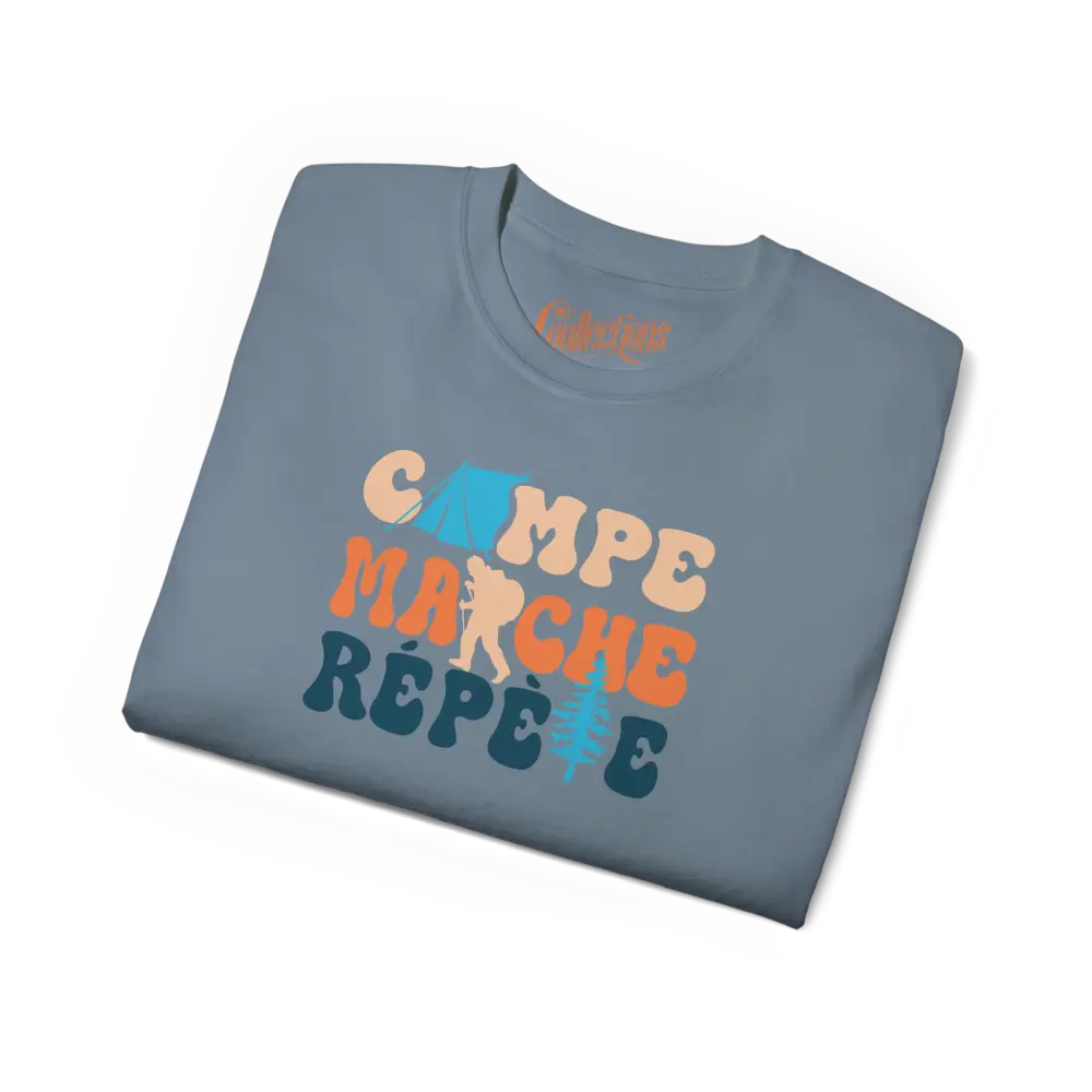 #camping - T-Shirt - T-Shirt - Campe Marche Répète