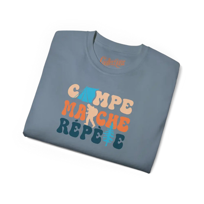#camping - T-Shirt - T-Shirt - Campe Marche Répète