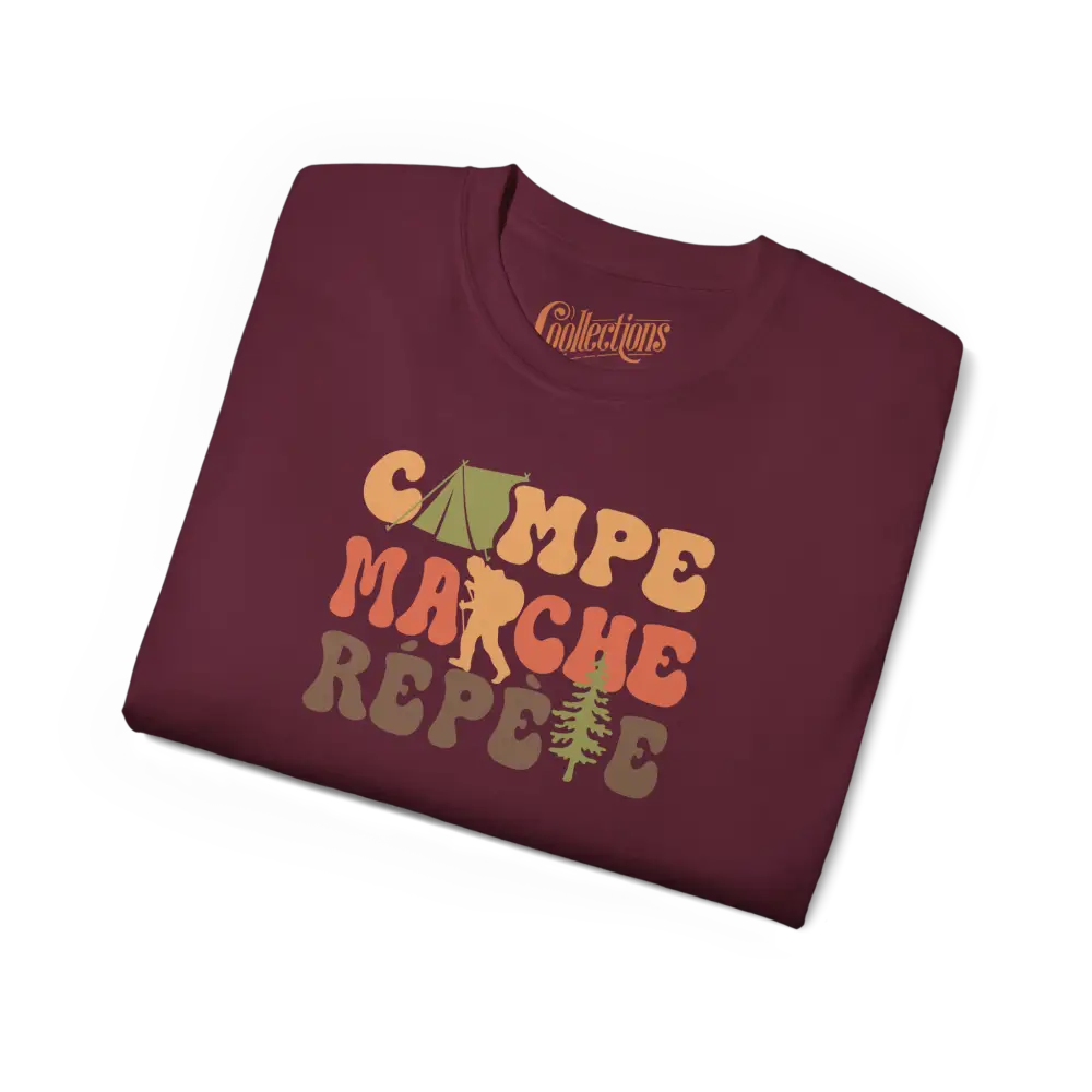 #camping - T-Shirt - T-Shirt - Campe Marche Répète