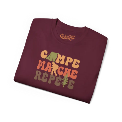 #camping - T-Shirt - T-Shirt - Campe Marche Répète