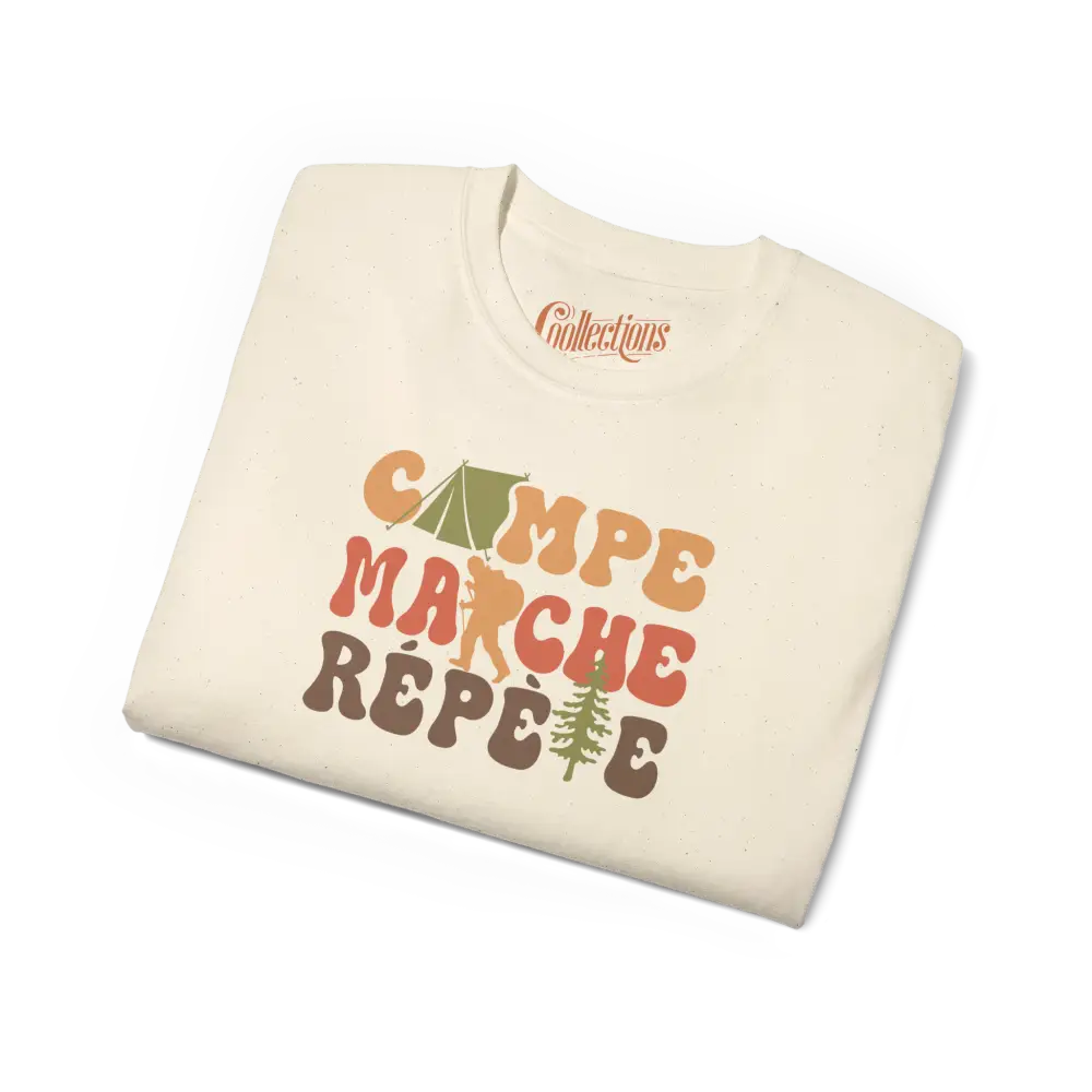#camping - T-Shirt - T-Shirt - Campe Marche Répète