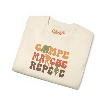 #camping - T-Shirt - T-Shirt - Campe Marche Répète