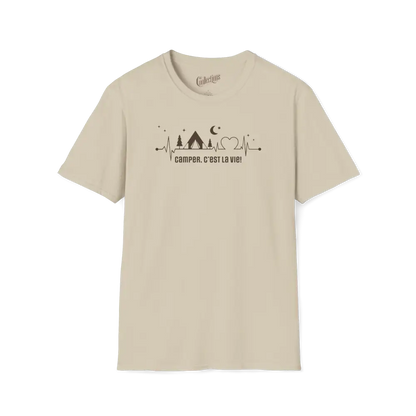 #camping - T-Shirt - T-Shirt - Camper c’est la vie! - Sable / S / M