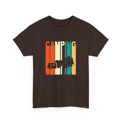 #camping - T-Shirt - T-shirt - Camping Rétro - Chocolat / S / M