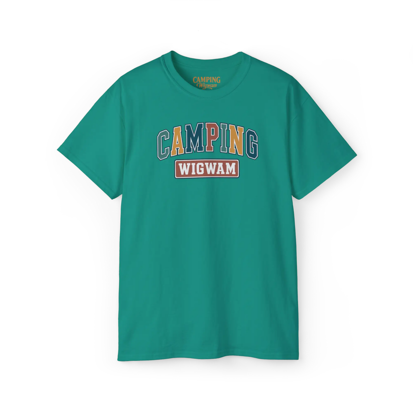 #camping - T-Shirt - T-shirt - Camping Wigwam Classique (Collabo) - Jade / S / M