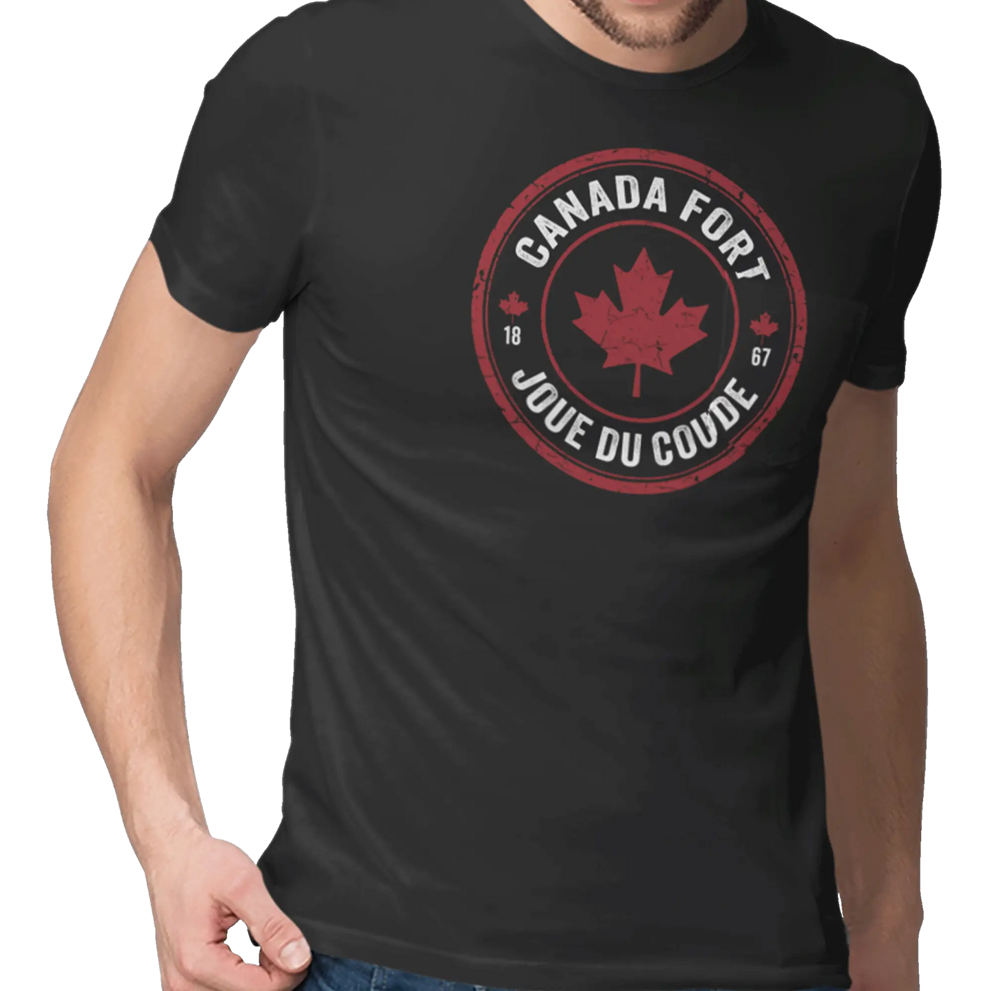 Local D’abord - T-Shirt - T-shirt - Canada Fort Joue du Coude