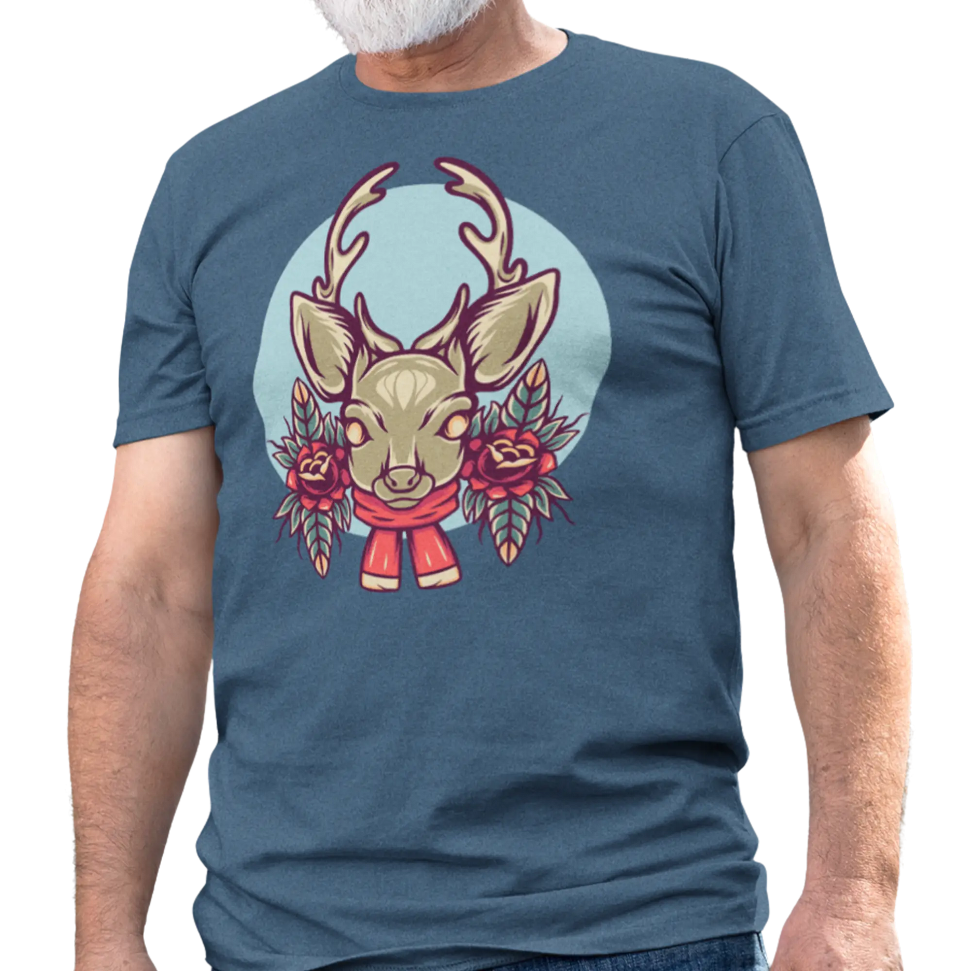 Temps des Fêtes - T-Shirt - T-shirt - Cerf de Noël