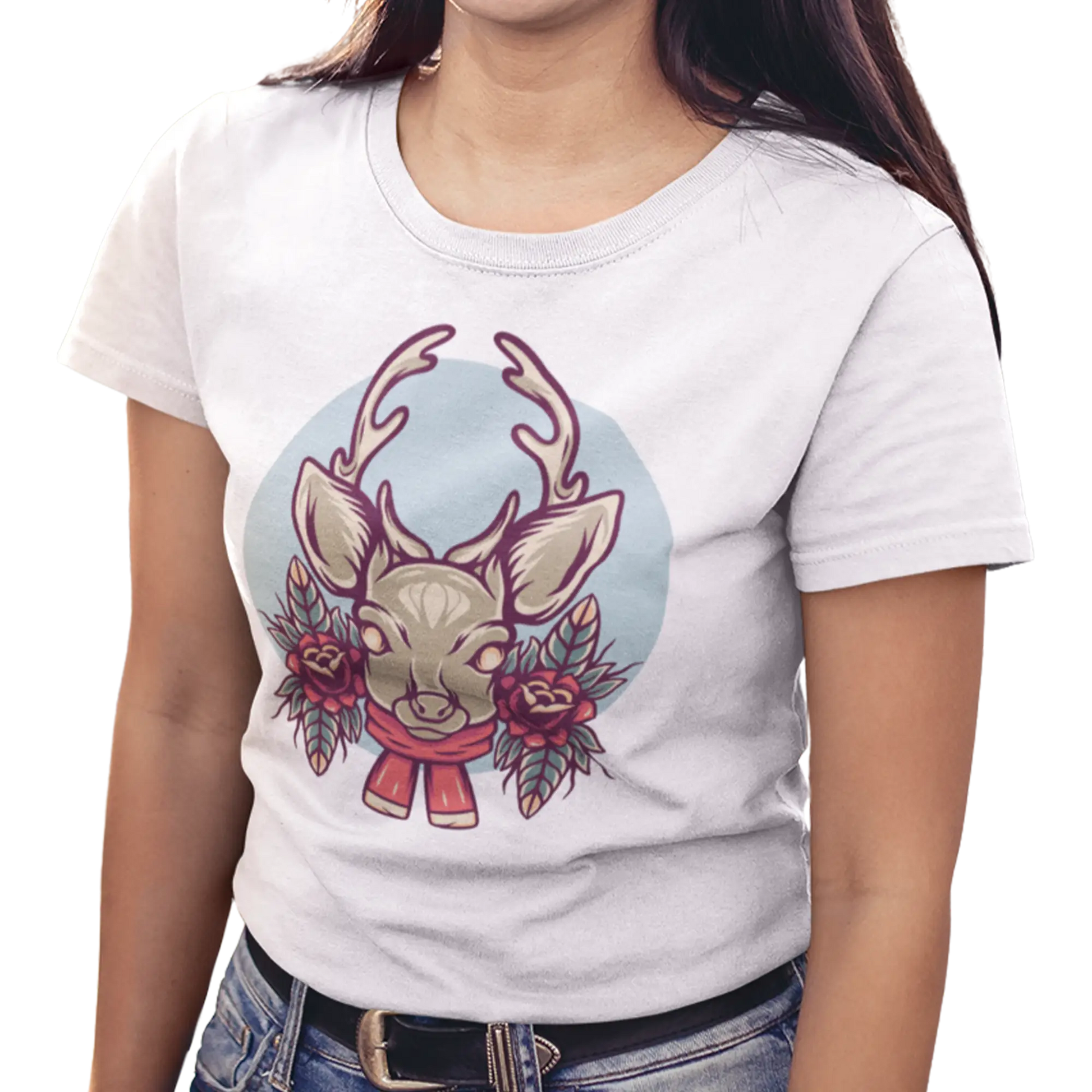 Temps des Fêtes - T-Shirt - T-shirt - Cerf de Noël