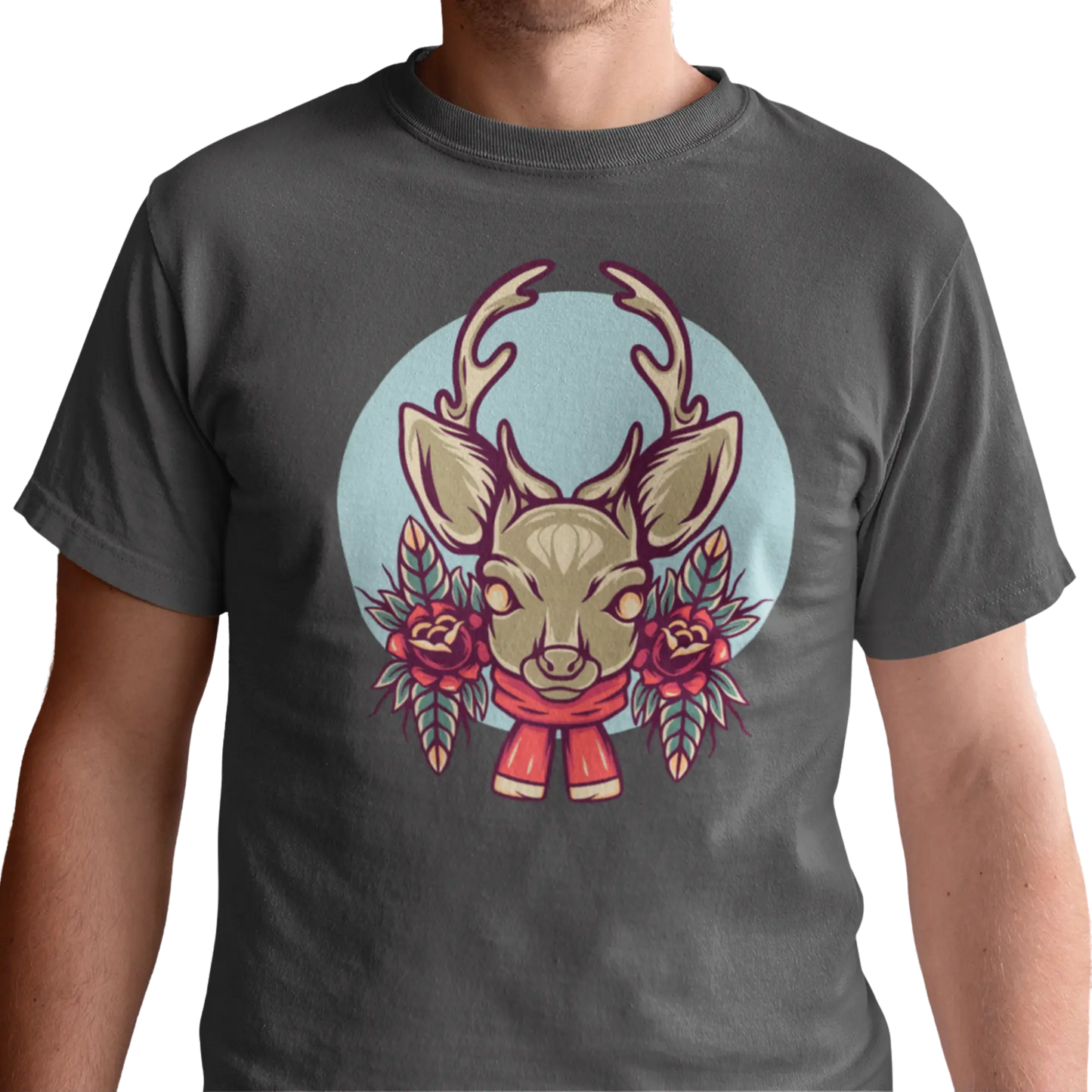 Temps des Fêtes - T-Shirt - T-shirt - Cerf de Noël