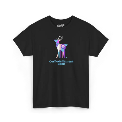 Les Poilus - T-Shirt - T-shirt - Cerf-réellement cool! - Noir / S / M