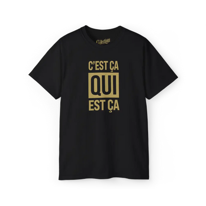 Mot pour Mot - T-Shirt - T-shirt - C’est ça qui est ça - Noir / S / M