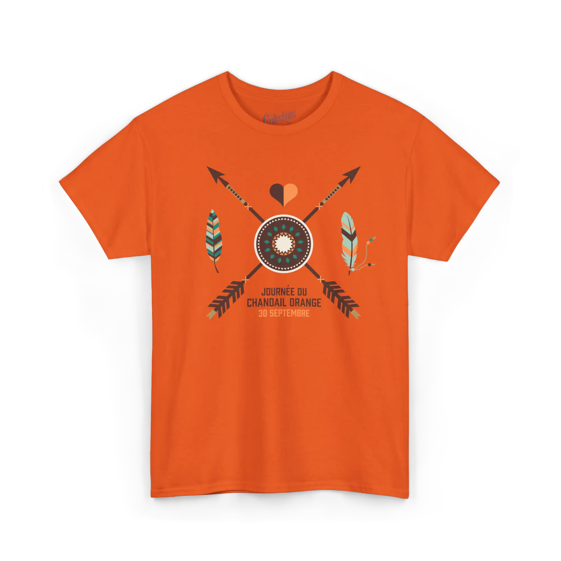 Local D’abord - T-Shirt - T-shirt – Chandail orange commémoratif - Orange / S / M