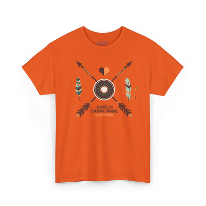 Local D’abord - T-Shirt - T-shirt – Chandail orange commémoratif - Orange / S / M