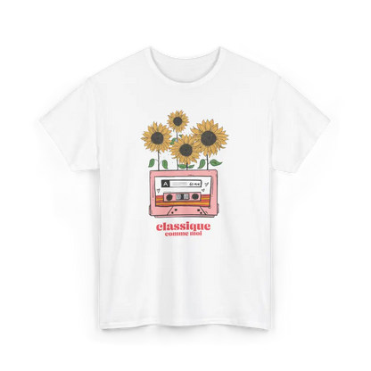 Mot Pour Mot - T-Shirt - T-shirt – Classique comme moi - Blanc / S / M