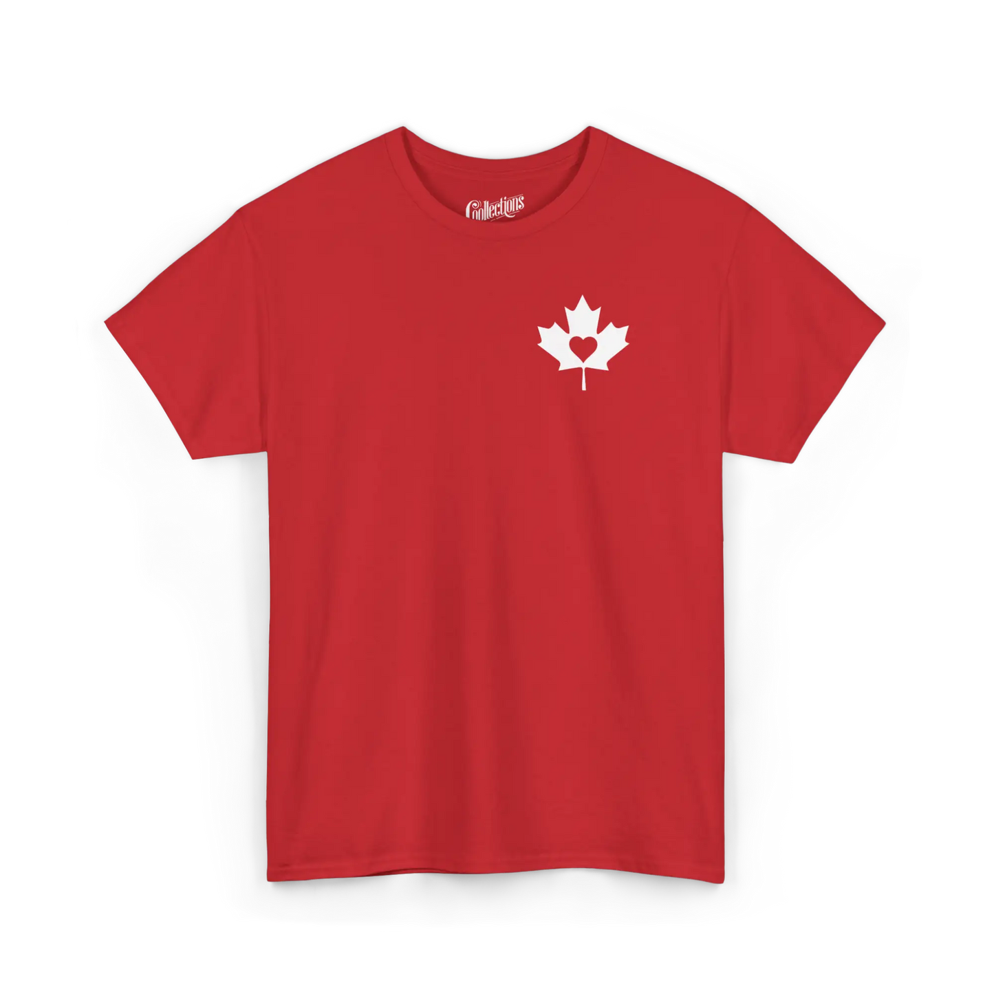 Local D’abord - T-Shirt - T-shirt - Cœur Canadien - Rouge / S / M