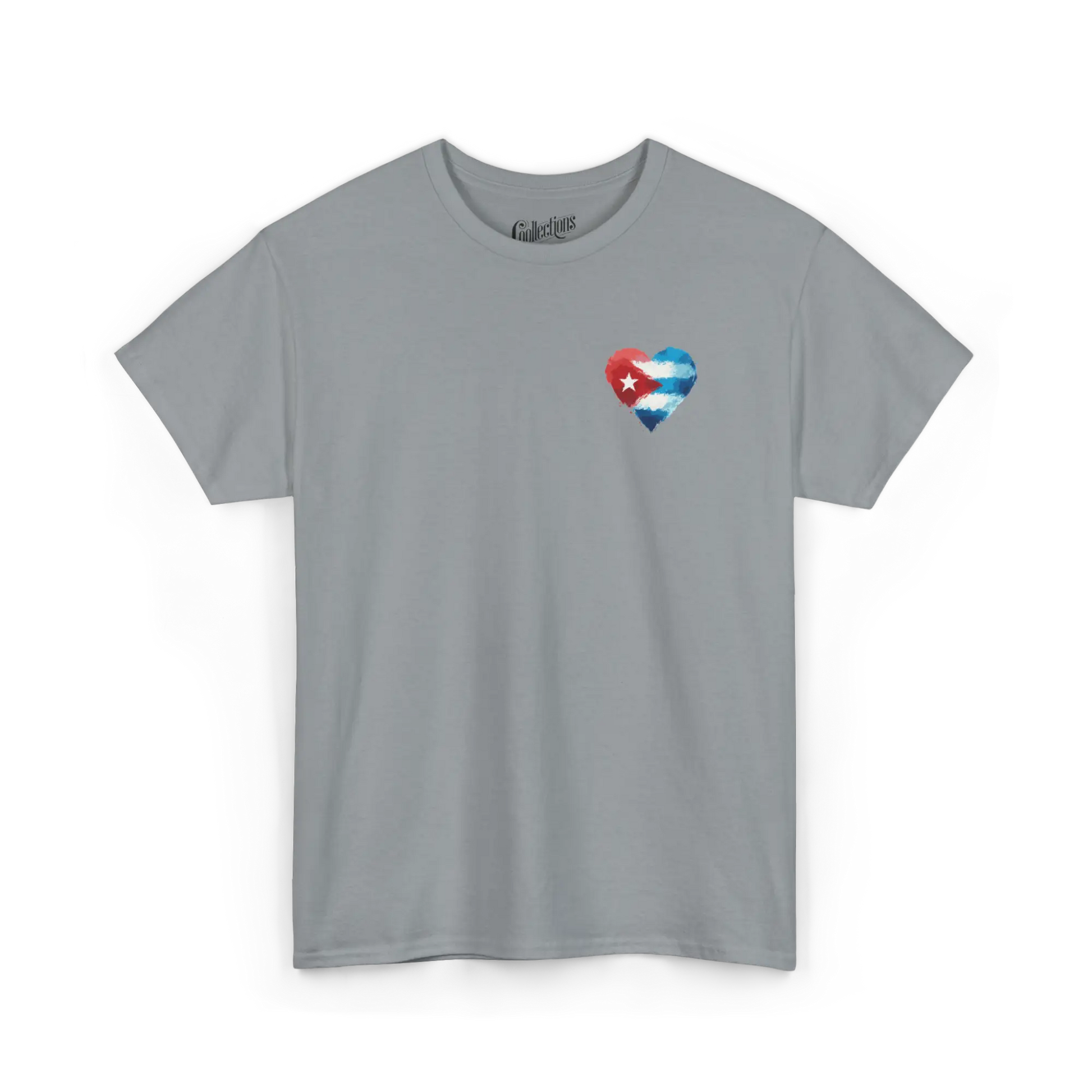 Globe-trotteurs - T-Shirt - T-shirt - Cœur de Cuba - Gravier / S / M / Cuba