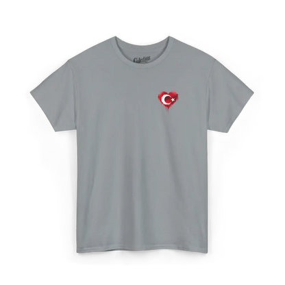Globe-trotteurs - T-Shirt - T-shirt - Cœur de la Turquie - Gravier / S
