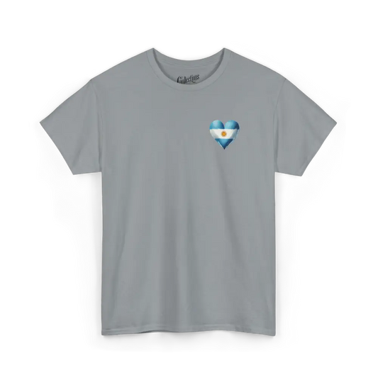 Globe-trotteurs - T-Shirt - T-shirt - Cœur de l’Argentine - Gravier / S / M / Argentine