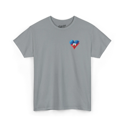 Créolofolie - T-Shirt - T-shirt - Cœur d’Haïti - Gravier / S / Haïti