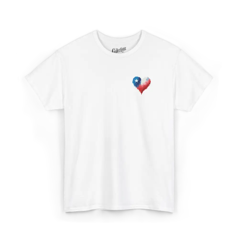 Globe-trotteurs - T-Shirt - T-shirt - Cœur du Chili - Blanc / S / Chili