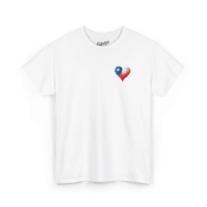 Globe-trotteurs - T-Shirt - T-shirt - Cœur du Chili - Blanc / S / Chili