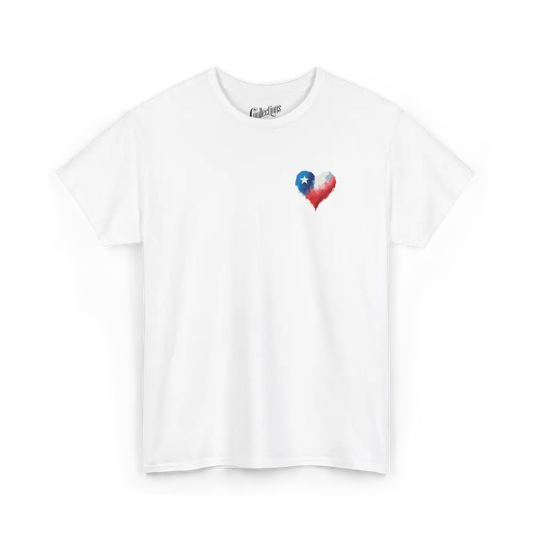 Globe-trotteurs - T-Shirt - T-shirt - Cœur du Chili - Blanc / S / Chili
