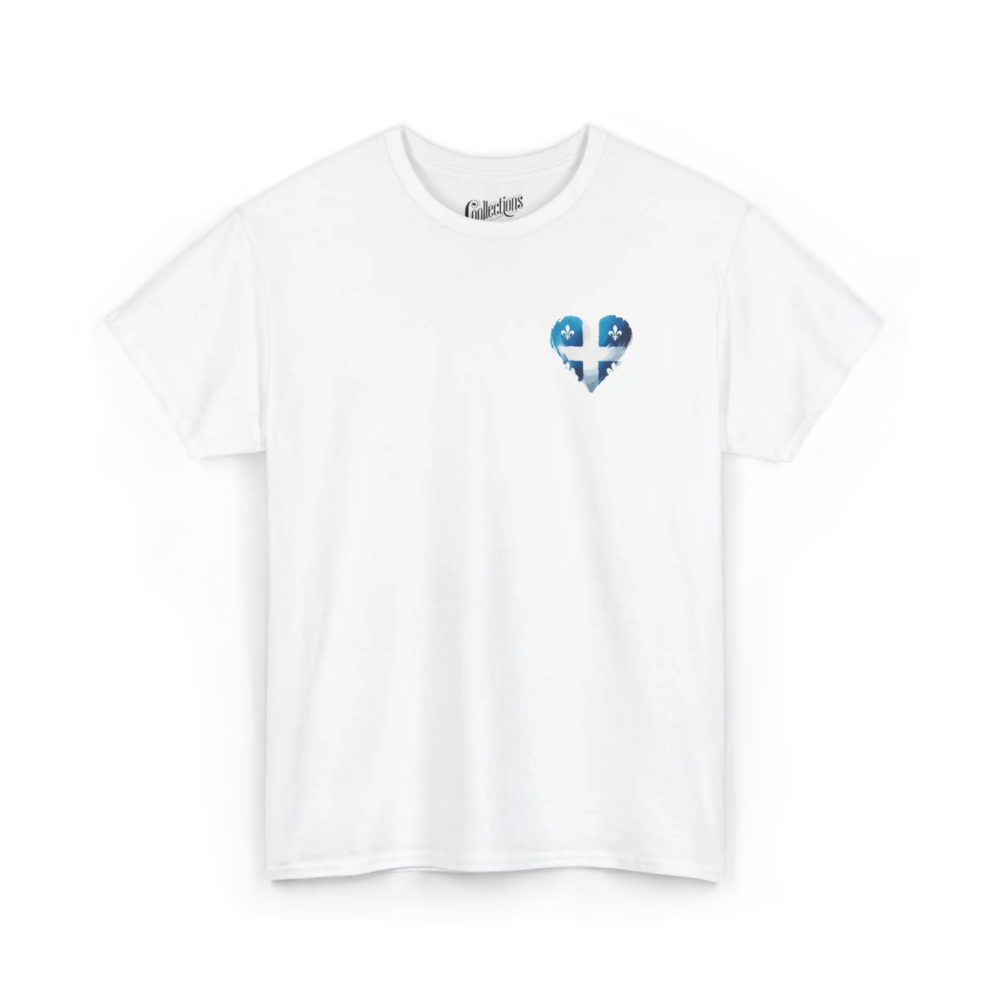 Local D’abord - T-Shirt - T-shirt - Cœur du Québec - Blanc / S / Québec