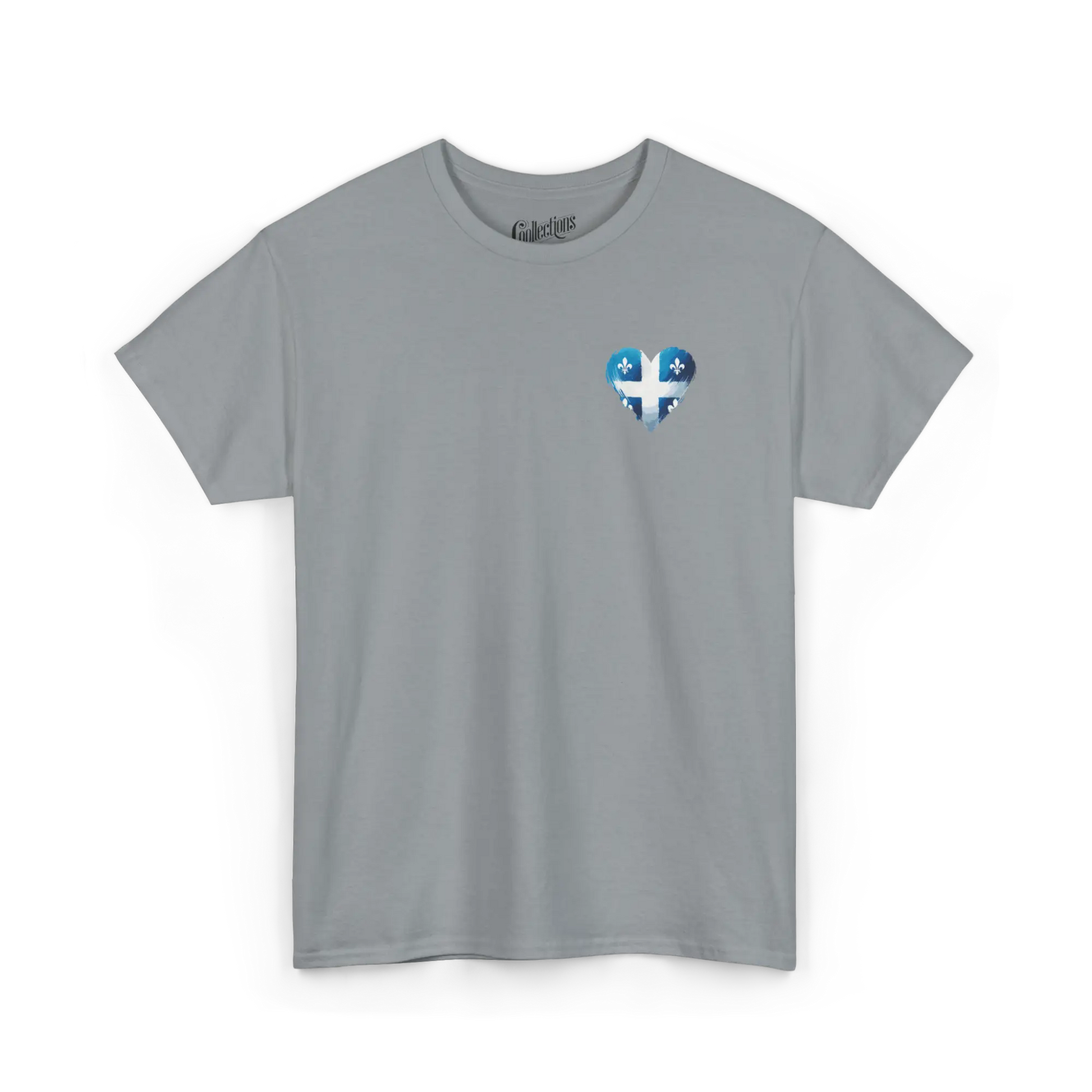 Local D’abord - T-Shirt - T-shirt - Cœur du Québec - Gravier / S / Québec