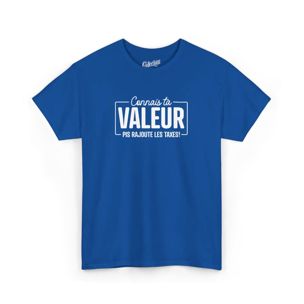 Vie d’Phoqué - T-Shirt - T-shirt - Connais ta Valeur - Royal / S / M