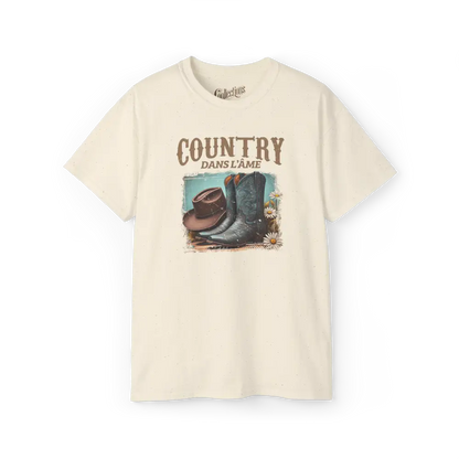 Rodéo Moderne - T-Shirt - T-shirt - Country dans l’âme - Naturel / S / M