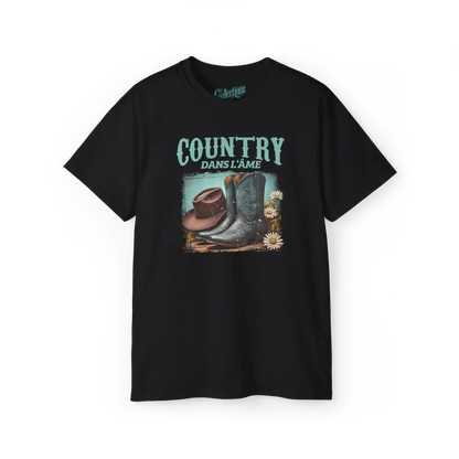 Rodéo Moderne - T-Shirt - T-shirt - Country dans l’âme - Noir / S / M