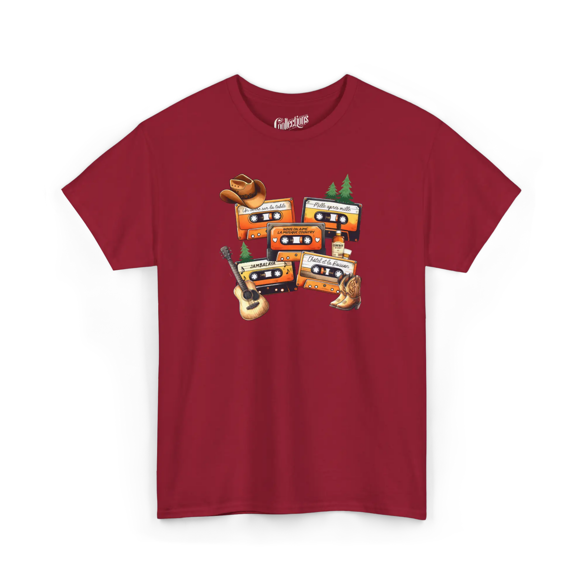 Rodéo Moderne - T-Shirt - T-shirt - Country québécois - Cardinal / S / M