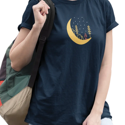 #camping - T-Shirt - T-shirt - Croissant de lune