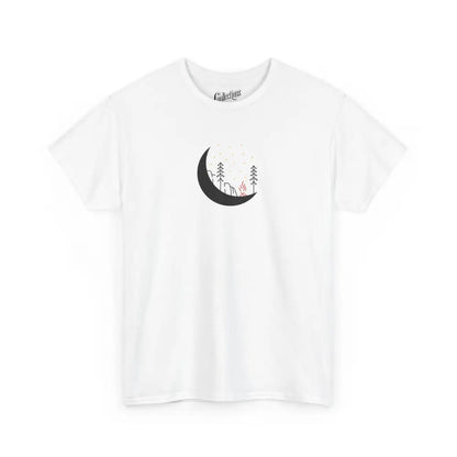 #camping - T-Shirt - T-shirt - Croissant de lune - Blanc / S / M