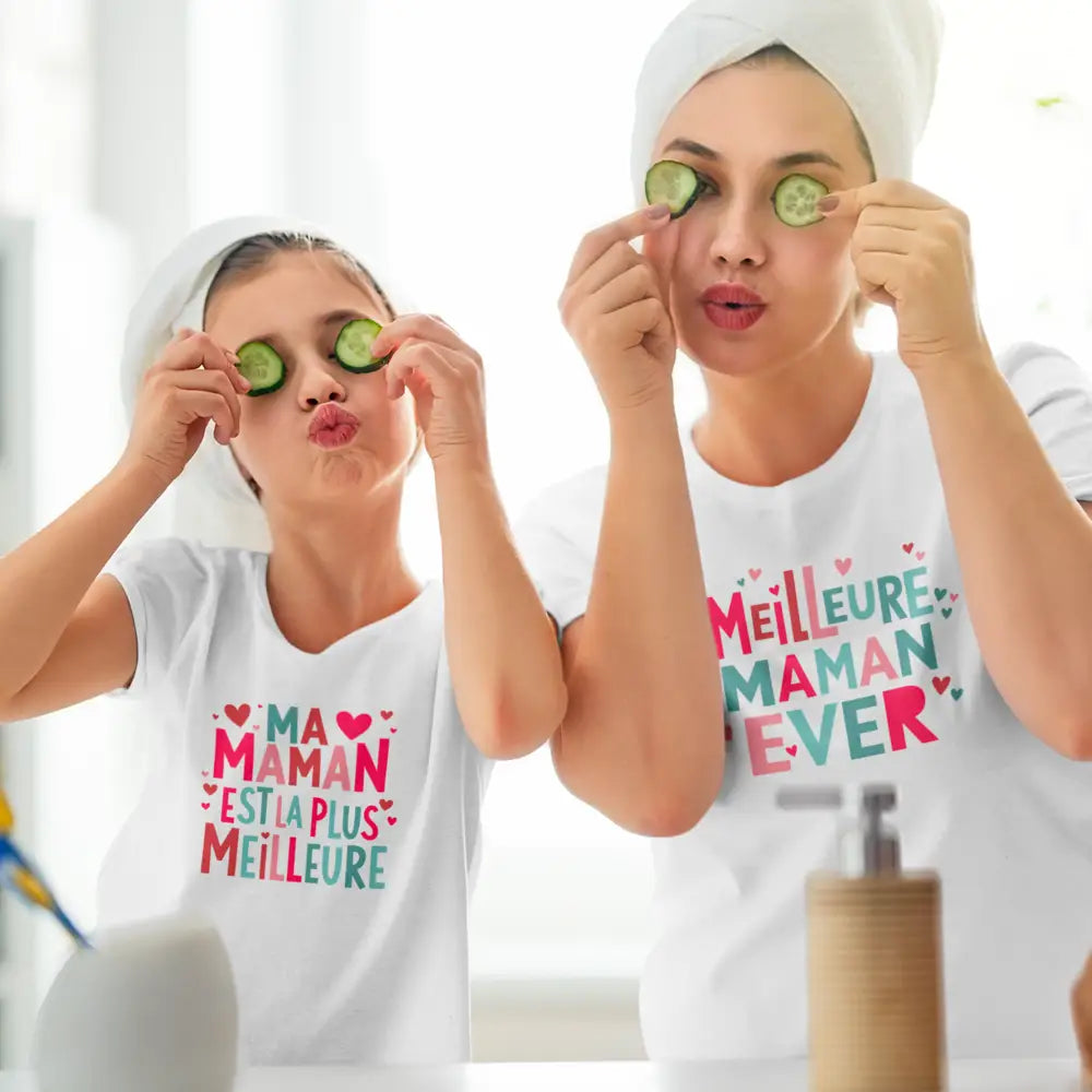 Famille et Cie - T-Shirt - T-shirt - Duo - Ma maman est la plus meilleure