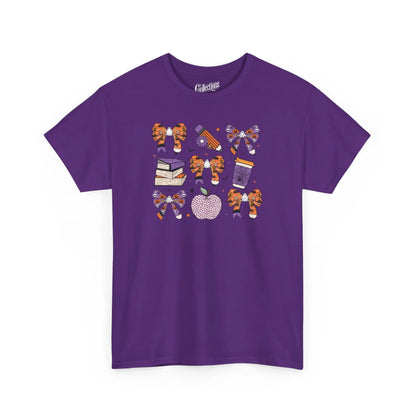 Vie d’Prof - T-Shirt - T-shirt - Éléments scolaires - Mauve / S / M