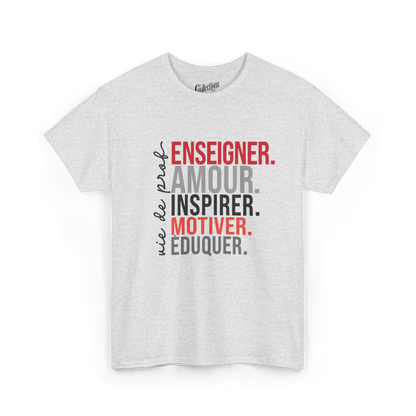Vie d’Prof - T-Shirt - T-shirt - Enseigner aimer inspirer motiver éduquer