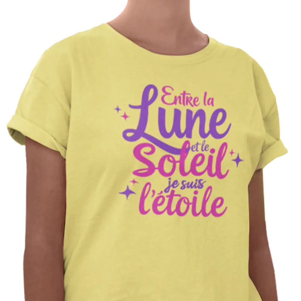 Mot Pour Mot - T-Shirt - T-Shirt - Entre la lune et le soleil
