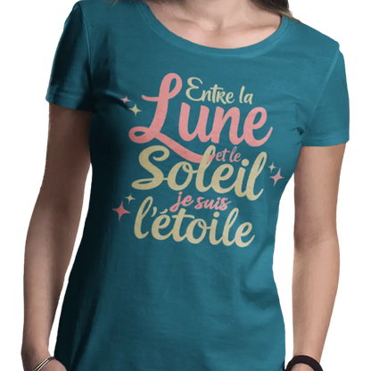 Mot Pour Mot - T-Shirt - T-Shirt - Entre la lune et le soleil