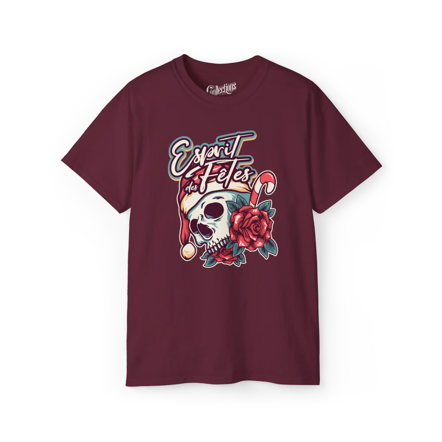 Temps des Fêtes - T-Shirt - T-shirt - Esprit des Fêtes - Marron / S / M